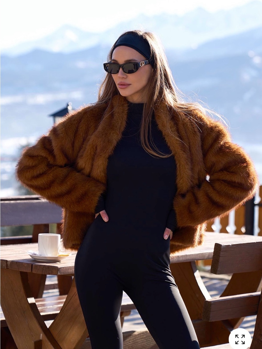 Fashion Nova - Helena Faux Fur Coat - NWT